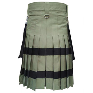 Kilt écossais pour hommes traditionnel Highland nouveau Design robe jupe Tartan Kilts avec bretelles à des prix raisonnables - Product Image 3