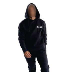 2025 personnalisé votre Logo Slim Fit hiver décontracté solide polaire survêtements de haute qualité 100% Polyester unisexe vêtements de sport de gymnastique personnalisé - Product Image 3