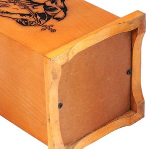 Rosewood <b>Wooden</b> Cremation <b>Urns</b> <b>for</b> Human <b>Ashes</b> Adult - Handcrafted Funeral Memorial (Praying Hand 250 Cubic Inches) - Product Image 4