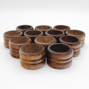 Anillos para Servilletas de Madera Maciza Modernos de Alta Calidad para Mesa de Comedor, Hechos a Mano, Ecológicos, Ancho Personalizable, Accesorios de Mesa - Product Image 3