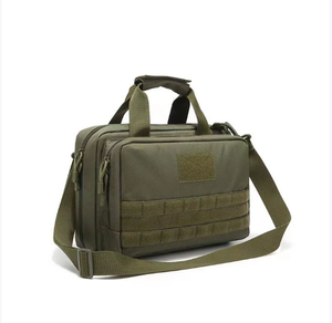 Sac à bandoulière tactique d'extérieur, fermeture éclair, imperméable, polyester perlé, Molle, compartiment pour ordinateur portable, documents, trousse de premiers soins, sac à main - Product Image 4