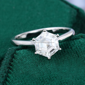 1 3Ct Moissanite Diamond Solitaire Engagement Ring Gold Plated Floral <b>Basket</b> Setting IGI Certified Anniversary Gifts Ring - Product Image 4