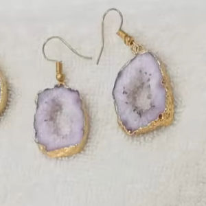 หินดรูซี่คุณภาพสูงสำหรับทำต่างหู หินธรรมชาติจากอินเดีย สำหรับงานประดับเปลือกหอยและกระดูก ลด 20% และของขวัญปีใหม่ - Product Image 3