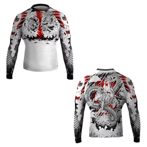 Wholesale OEM <b>Men's</b> Compression MMA Anime <b>Animal</b> Rashguard Sublimation Breathable Gym Wear Training USA Size Gym Workouts - Product Image 5