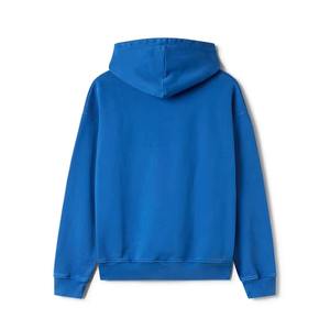 Sweat à capuche en molleton de coton épais 100% pour hommes 400gsm tissu tricoté gaufré doux décontracté de haute qualité surdimensionné - Product Image 6