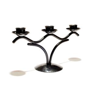 Portavelas de candelita de Metal nuevo y de tendencia para pieza de mesa candelabro votivo decorativo para fiesta decoración del hogar negro - Product Image 3
