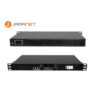 Jamanet 19 pouces C13c14c15 RJ45 USB IEC UK US Socket 16 voies Intelligent Smart IP PDU Fast Charging Switch type intelligent pdu
