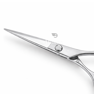 Ciseaux de coiffure professionnels de 6,5 pouces en acier inoxydable, ciseaux de coiffure à bord convexe, outil de coupe de salon, vis réglable, OEM - Product Image 4