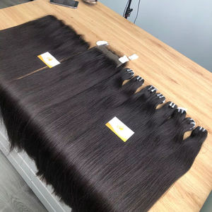 Paquete de cabello Remy vietnamita de tendencia superior 2024, cabello humano crudo de 8-28 pulgadas con trama Doble - Product Image 1