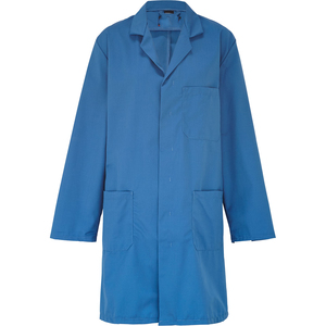 Blouse de laboratoire d'hôpital à manches longues et poches, vente en gros de blouses de laboratoire professionnelles en coton pour médecins et infirmières - Product Image 1