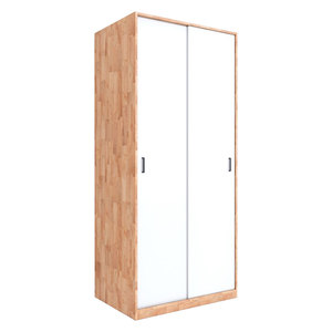 Rubber Wood Minimalist Folding <b>Wardrobe</b> Closet Convertible for Home Furniture Apartment Use TQA68035 - Product Image 1
