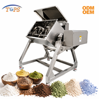 Mélangeur de poudre inclinable SS304/316 pour amidon, farine, épices, herbes – Machine à mélanger à pales et rubans
