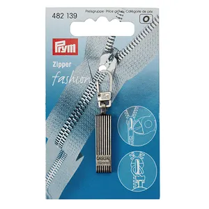 Prym-tirador de Metal con cremallera para ropa, informal, plata antigua, para bolsos, moda 482131