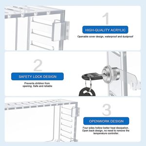 Phổ acrylic nhiệt an toàn box Khóa Nhiệt Bìa Mở An Box - Product Image 5