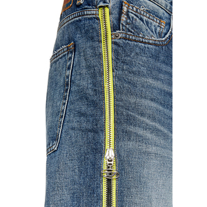 High Quality <b>Mens</b> Casual Baggy <b>Jogger</b> side strap Custom Loose Fit Street Wear <b>Jeans</b> Distressed Washed Denim Solid Pattern Summer - Product Image 5