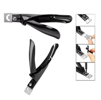 Cortauñas Profesional de Acero Inoxidable de Alta Calidad con Cuchilla Curva y Abertura Ancha para Uñas Gruesas, Artificiales, de Dedos de Manos y Pies, para Salón y Hogar