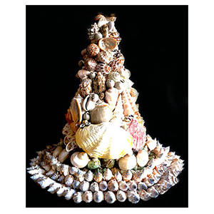 Cuillère longue en nacre, bijoux en coquillage, ornement personnel, motif en nacre, taille 25 cm - Product Image 1