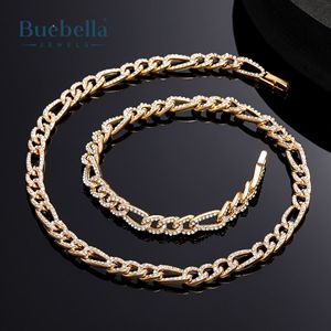Offre Spéciale 925 argent 14K or 6mm Moissanite diamant glacé Figaro chaîne pour hommes Premium Premium colliers - Product Image 2