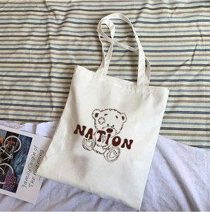 Handmade Cotton <b>Canvas</b> <b>Tote</b> <b>Bag</b> Customizable and Washable for Beach Use-Customizable Promotional Gift <b>Bags</b> - Product Image 1