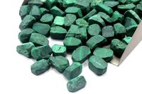 10 Pierres précieuses brutes de malachite verte riche de haute qualité, non polies, 14-16 mm, avec effet étoilé et pouvoirs curatifs