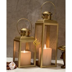 โคมไฟแขวนโลหะสีทองดีไซน์เนอร์แฟนซีที่ไม่เหมือนใครเชิงเทียนสีทอง - Product Image 5