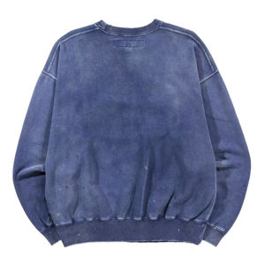 Personnalisé Vintage Soleil Délavé Lavage À L'acide 100% Coton Éponge Français Hommes En Détresse Ras Du Cou Sweats Imprimé Polaire Surdimensionné - Product Image 4