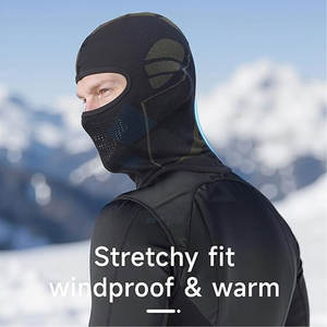 Masque de balaclava intégral d'hiver pour le ski, la moto et l'équitation, coupe-vent, chaud, respirant avec trous d'aération, bleu marine - Product Image 2