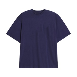 T-shirt Homme Oversize Col Rond 100% Coton Luxe Aléatoire Hip Hop Écologique Séchage Rapide Manches Courtes - Product Image 1