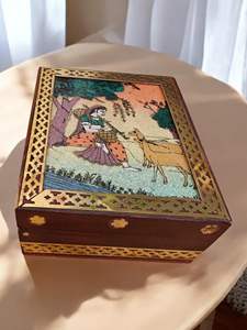 Handcrafted Customized <b>Wooden</b> Printed Jewelry <b>Box</b> with <b>Decorative</b> Print Layers for Premium Lifestyle Homes at <b>Cheap</b> Price India - Product Image 2