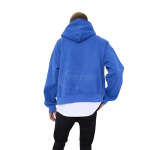 2025 <b>Men</b> Custom Hoodie High Cotton Streetwear Plain Blank <b>Pullover</b> Winter Dye Technique Popular Bulk Wholesale - Product Image 4