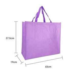 Bolsa de Compras Personalizable de Tela Tejida de PP con Opciones de Asas Personalizadas para Supermercados y Exposiciones - Product Image 6