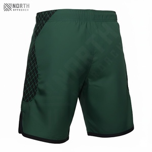 Shorts de combat MMA pour hommes de haute qualité, personnalisables, vierges, à motif uni, anti-plis, teinture unie, prix de gros, vente chaude - Product Image 3