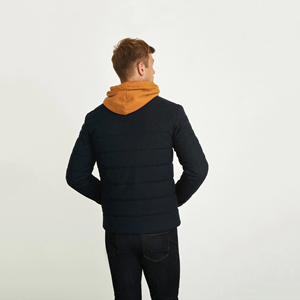 Chaqueta acolchada de invierno de primera calidad para hombre con cuello levantado, algodón acolchado cálido a prueba de viento con plumón de nailon para uso en exteriores - Product Image 5