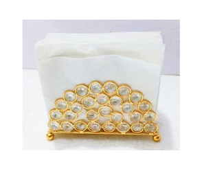 กล่องกระดาษทิชชู่ดีไซน์สูงสุดที่ทันสมัยหรูหราโลหะสีดําสําเร็จรูปบ้านและโรงแรมผู้ถือกระดาษทิชชู่ - Product Image 2