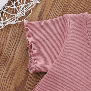 Camisetas y pantalones cortos con estampado de labios para niñas, conjunto de dos piezas, Sexy, a precio barato - Product Image 6