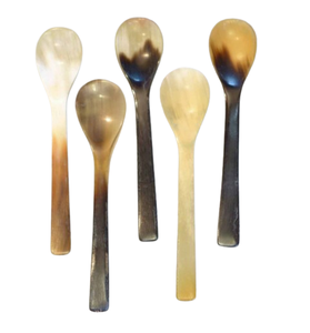 Manche en résine blanche fait à la main tête de corne couverts cuillère fourchette couverts à salade élégants pour ustensiles de cuisine utilisation de table - Product Image 5