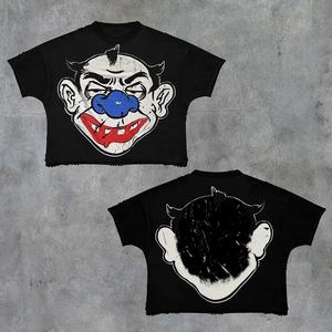 Meilleur T-shirt épais et court surdimensionné à col rond 100% coton personnalisé pour hommes vente en gros - Product Image 1