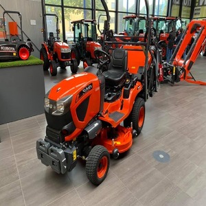 Tracteur de jardin compact 4x4 à transmission par engrenages, tondeuse utilitaire agricole, véhicule de jardinage orange - Product Image 1