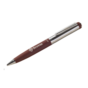 Best Price <b>School</b> <b>Office</b> Stationery <b>Supplies</b> Elegant Stylish Brown Silver Combination Novelty Metal Ball Pen Custom 0.5 mm - Product Image 1
