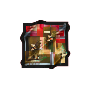 Pañuelo Cuadrado de Seda Crepé Satinado de 90x90 con Estampado Digital - Product Image 1