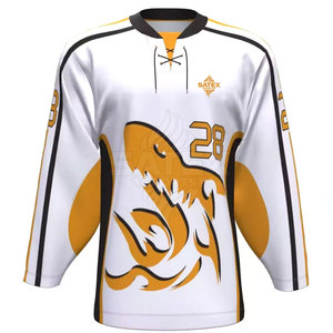 Jersey de Hockey sobre Hielo de Diseño Personalizado OEM - 100% Poliéster Transpirable y de Secado Rápido, Alta Calidad a Bajo Precio - Product Image 1