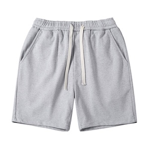 Été Nouveau Américain Rétro Hommes 100% Polyester Lourd Tricoté Solide Taille Haute Lavé Cordon Loose Straight Sports - Product Image 3