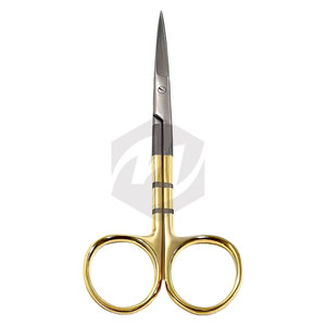 กรรไกรผ่าตัดแบบโค้งตรงขนาด 4.5 นิ้ว สีทอง ยี่ห้อ Supercut ผลิตจากเหล็กกล้าไร้สนิมเยอรมัน สำหรับงานผ่าตัด - Product Image 4