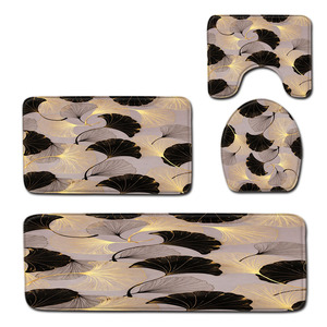 Custom Printed Printed <b>Bathroom</b> Rug <b>Set</b> for <b>Bathroom</b> Non-Slip <b>Shower</b> Curtain Bath Mat - Product Image 5