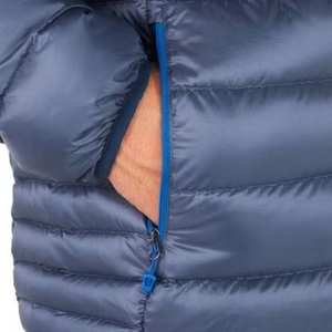 Veste matelassée d'hiver légère pour hommes, duvet bombardier à bulles de haute qualité avec logo personnalisé, décoration de poche en tissu chaud - Product Image 5