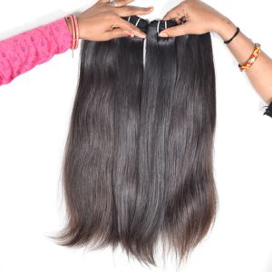 Extensiones de cabello humano vietnamita de templo de paquetes rectos de color negro de proveedor virgen puro crudo 100% - Product Image 5