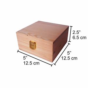 Caja de madera Diseño tradicional Y trabajo de incrustaciones de latón Marrón 2x2x1 5 pulgadas Regalos cuadrados y manualidades Cajas de madera Letreros de pared - Product Image 3