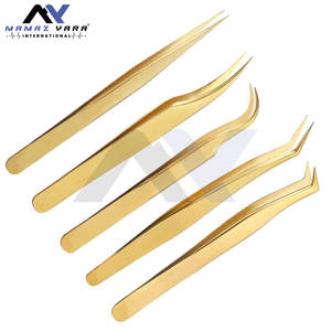 Juego de Pinzas para Pestañas Incluye 5 Pinzas de Acero Inoxidable para Extensiones de Pestañas Clásicas, Individuales y de Volumen - Product Image 2