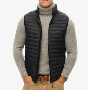 Gilet d'hiver pour homme, veste sans manches, gilet rembourré léger, chaud, décontracté, uniforme de travail, matelassé, coupe-vent, chauffe-corps - Product Image 6
