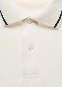 OEM 100% algodón tela Polo-Cuello con cierre de botón bordado en el pecho manga corta dobladillo recto Golf hombres Polo camiseta - Product Image 5